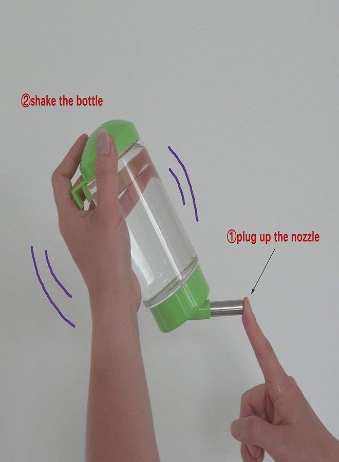 KittuPet Automatic Hanging 500Ml Water Bottle and Food Feeder Bowl with Elevator Slide bar for Dog & Cat (Color May Vary, Small) - Image 3